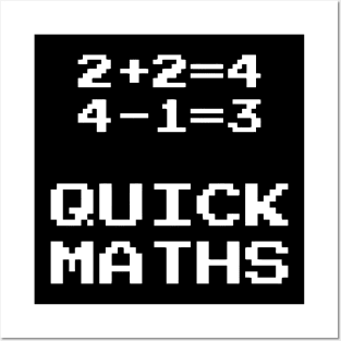 Quick Maths Posters and Art